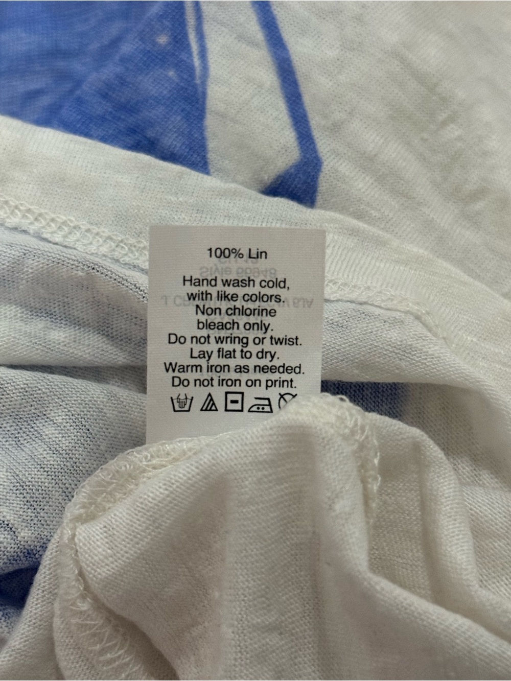 J. Crew 100% Linen Graphic Tee - Large - NWOT - Picture 5 of 5